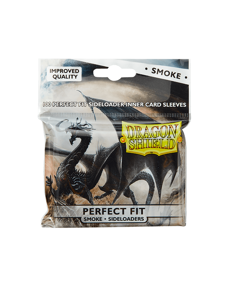Dragon Shield: Clear Sideloading Perfect Fit Sleeves Smoke – Standard Size 100ct