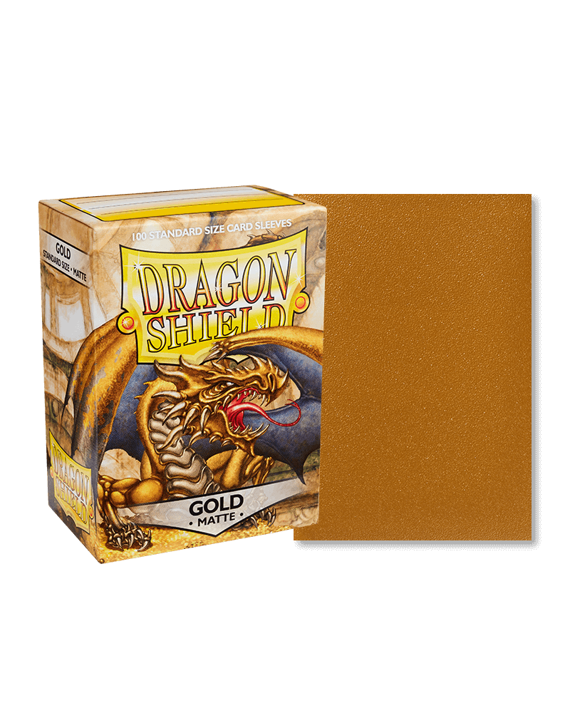 Dragon Shield: Matte Gold Standard Size 100 ct Card Sleeves