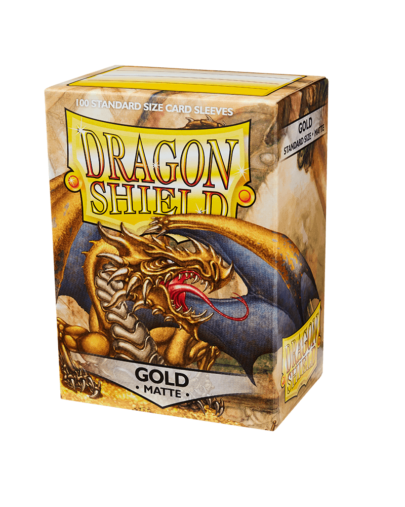 Dragon Shield: Matte Gold Standard Size 100 ct Card Sleeves