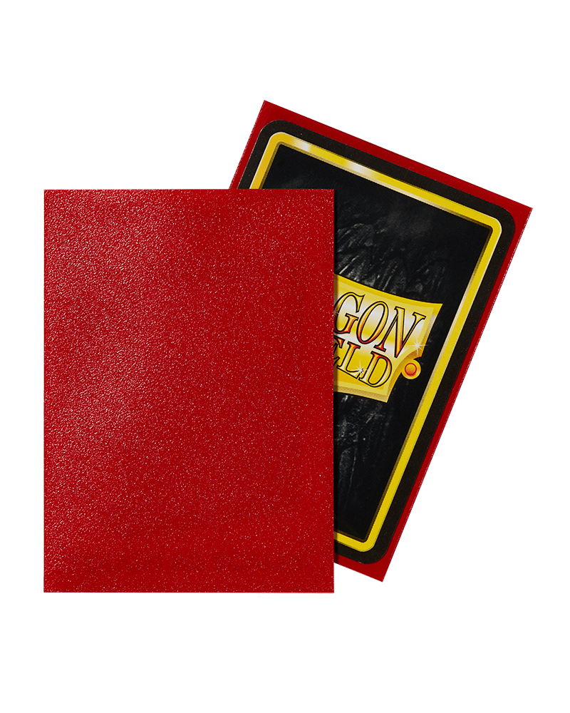 Dragon Shield: Matte Ruby Standard Size 100 ct Card Sleeves