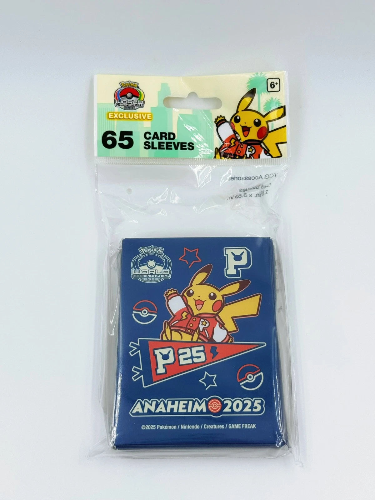 World Championships 2025 Anaheim Varsity Pikachu Card Sleeves Exclusive