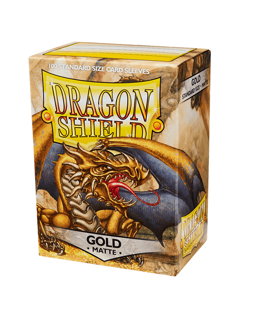 Dragon Shield: Matte Gold Standard Size 100 ct Card Sleeves