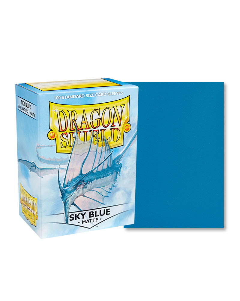 Dragon Shield: Matte Sky Blue Standard Size 100 ct Card Sleeves