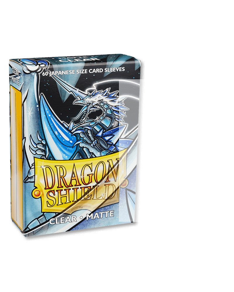 Dragon Shield: Matte Clear Japanese Size 60 ct