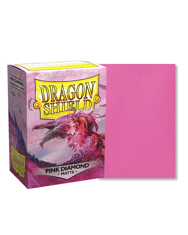 Dragon Shield: Matte Pink Diamond Standard Size 100 ct Card Sleeves