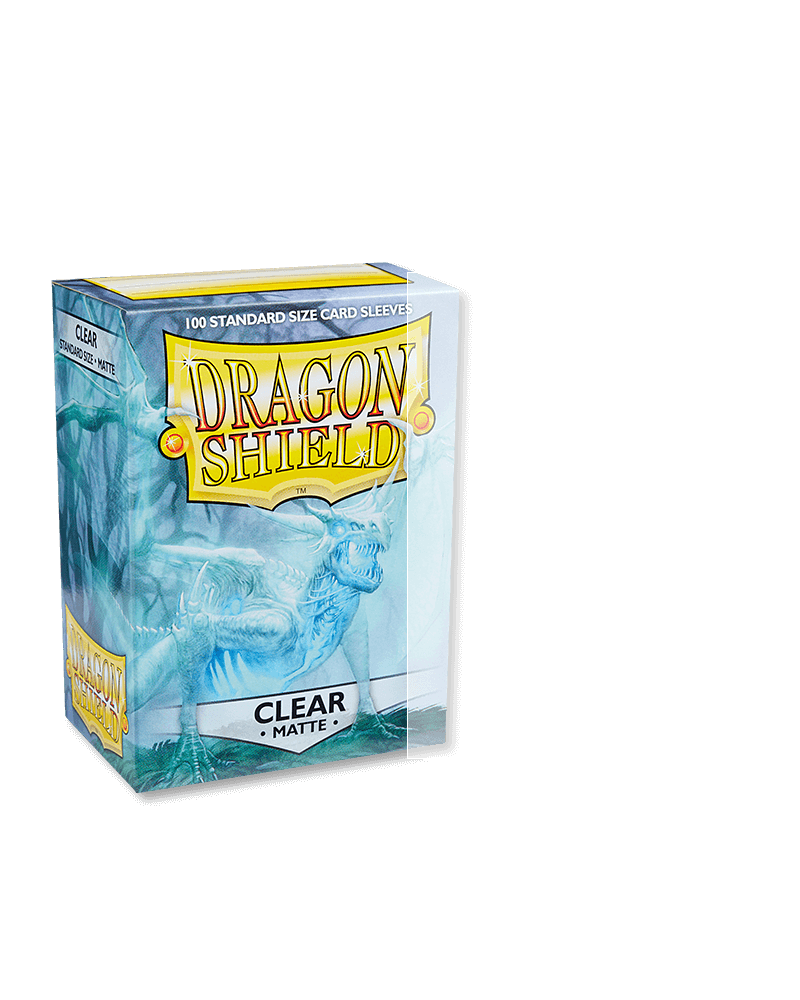 Dragon Shield: Matte Clear Standard Size 100 ct Card Sleeves