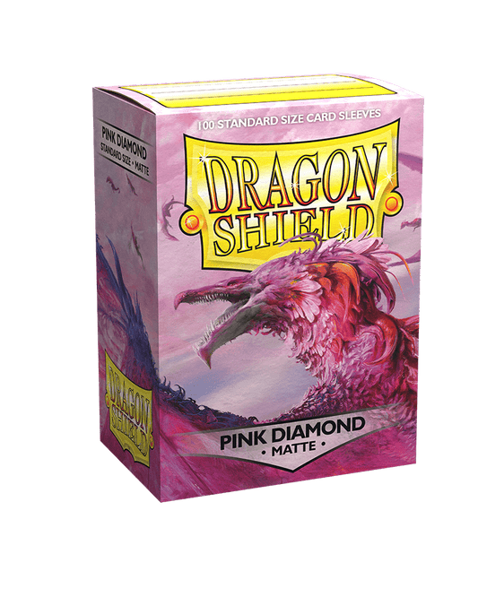 Dragon Shield: Matte Pink Diamond Standard Size 100 ct Card Sleeves