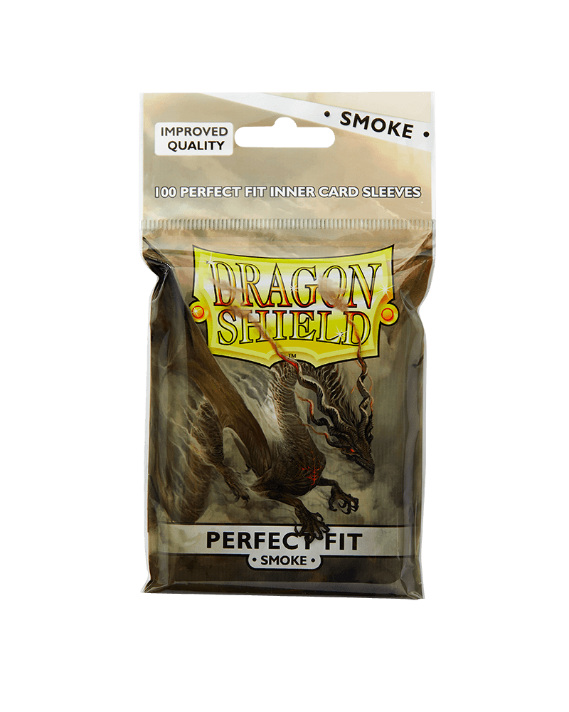 Dragon Shield: Perfect Fit / Smoke Top Loading Sleeves – 100 ct