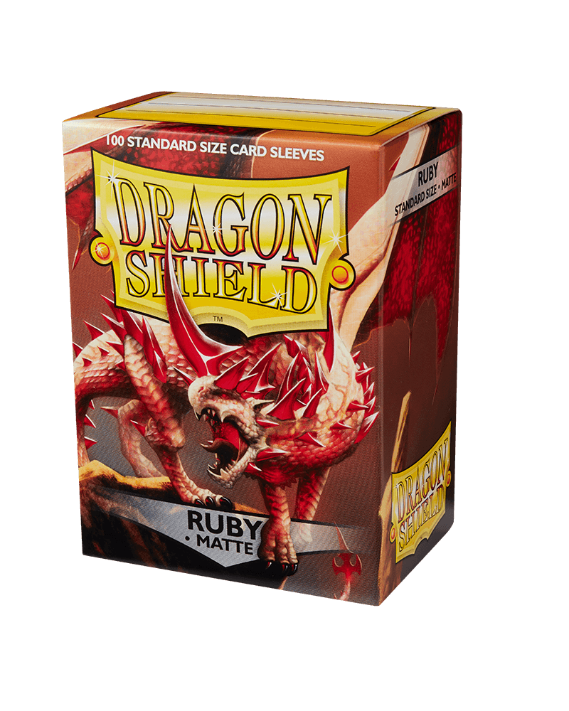 Dragon Shield: Matte Ruby Standard Size 100 ct Card Sleeves