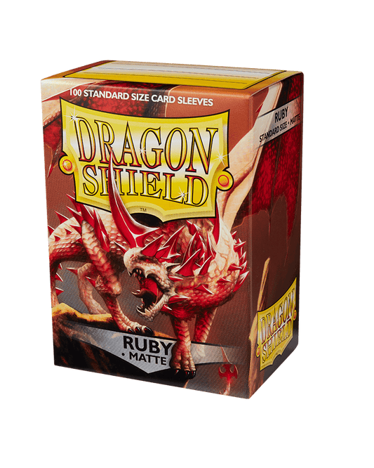 Dragon Shield: Matte Ruby Standard Size 100 ct Card Sleeves