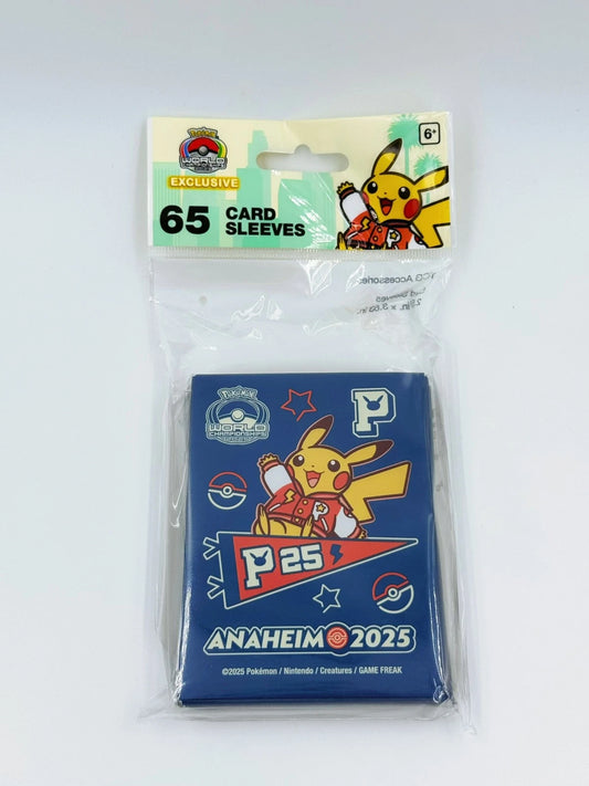 World Championships 2025 Anaheim Varsity Pikachu Card Sleeves Exclusive