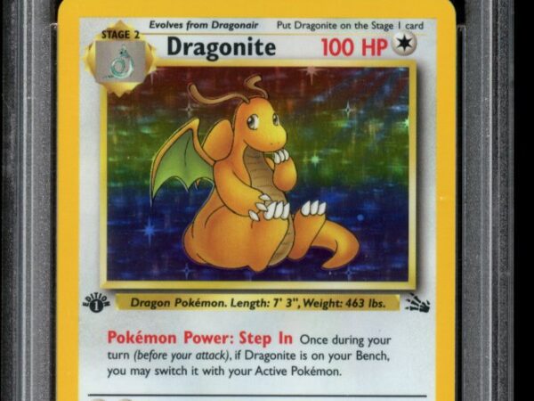 PSA 9 Dragonite 4/62 Holo - Fossil